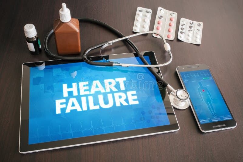 Medizinisches Konzept der Diagnose des Herzversagens (Kardiologie bezogen) an