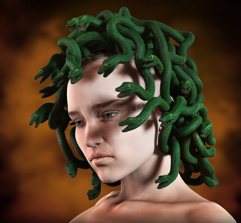 Medusa snakes head stock illustration. Illustration of creature - 46595348 Medusa snakes head stock illustration. Illustration of creature - 46595348