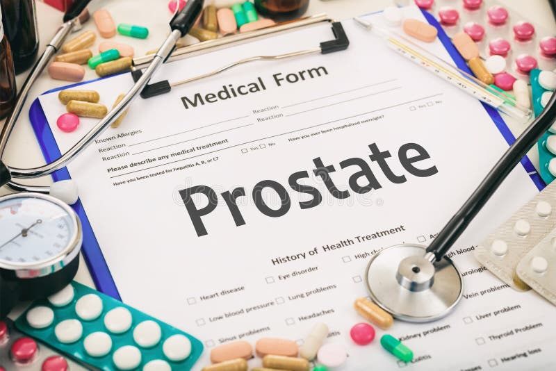 Medyczna forma, diagnozy prostata zdjęcie stock Medyczna forma, diagnozy prostata zdjęcie stock