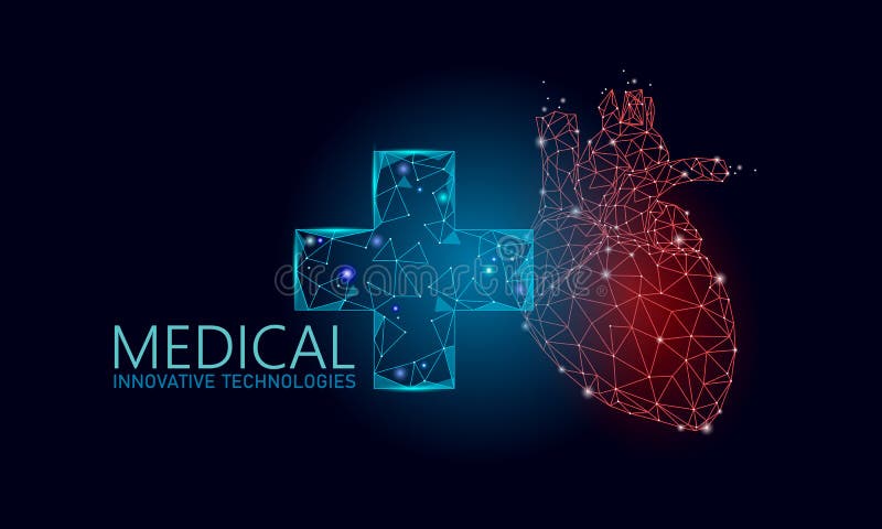 Medyczny przecinający zdrowy ludzki serce 3d Medycyny wzorcowy niski poli- Doktorski online poj?cie Medycznej konsultacji app Sie ilustracja wektor Medyczny przecinający zdrowy ludzki serce 3d Medycyny wzorcowy niski poli- Doktorski online poj?cie Medycznej konsultacji app Sie ilustracja wektor