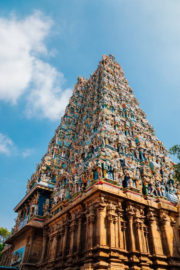 Meenakshi Amman Temple in Madurai, India. Asia