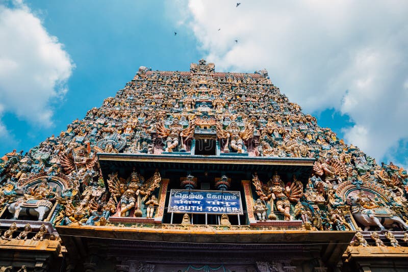 Meenakshi Amman świątynia w Madurai, India zdjęcie royalty free Meenakshi Amman świątynia w Madurai, India zdjęcie royalty free