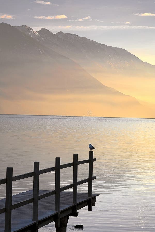 Meer Garda stock fotografie Meer Garda stock fotografie