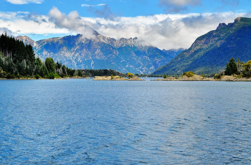 Zwarte Gletsjer, Nahuel Huapi National Park, Argentinië Stock