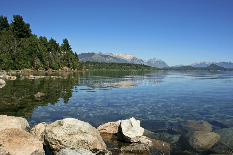 Meer Nahuel Huapi In Bariloche Stock Foto - Afbeelding bestaande uit