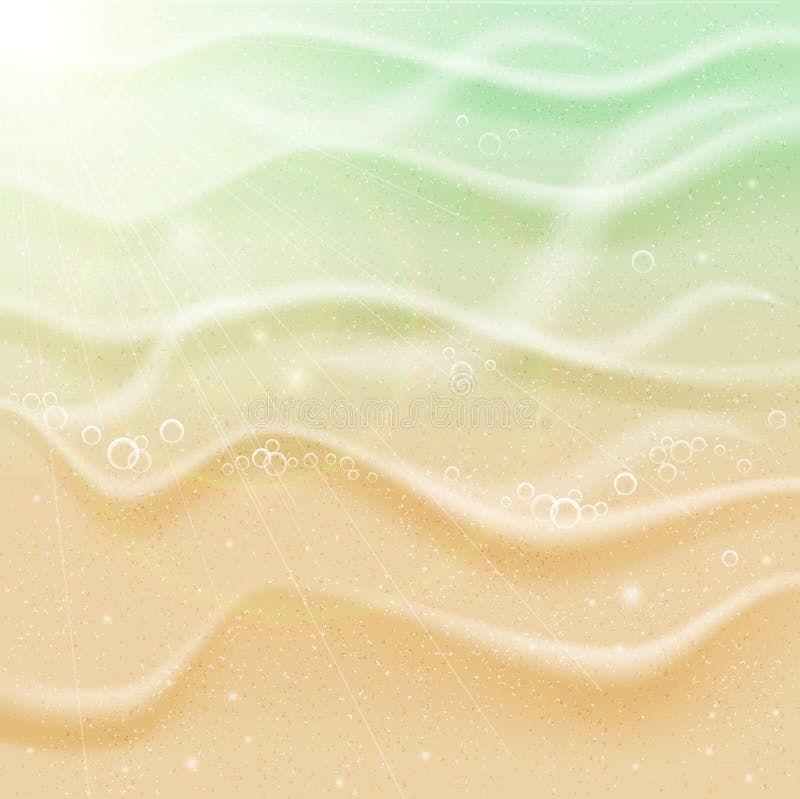 Sandstrand am Meer lizenzfreie abbildung