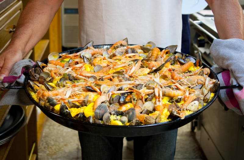 Meerestierpaella lizenzfreie stockfotos Meerestierpaella lizenzfreie stockfotos