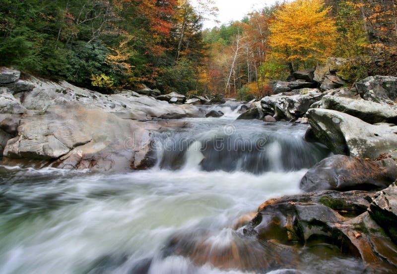 Rushing Water, Great Smoky Mountains National Park, Tennessee. Rushing Water, Great Smoky Mountains National Park, Tennessee