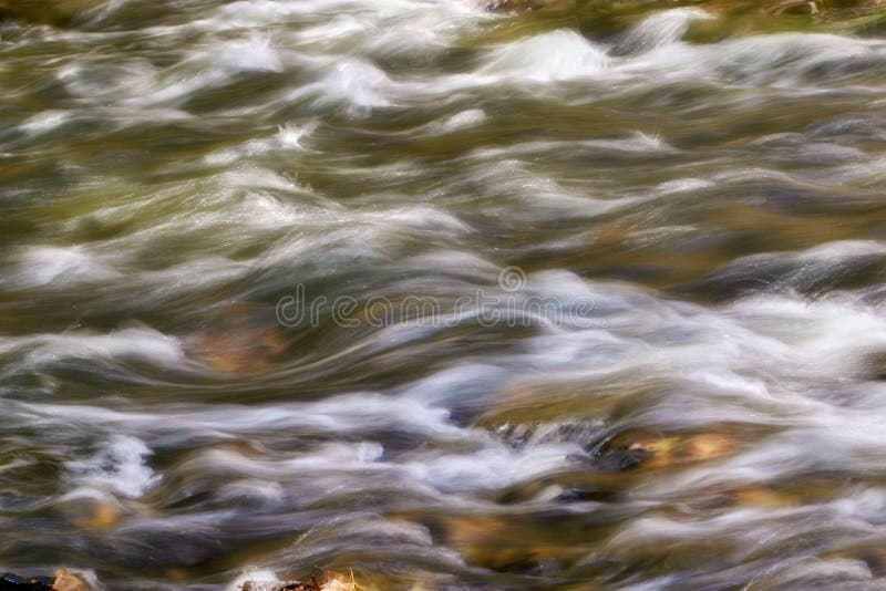 The Motion Blur Created By A Slow Exposure Gives This Rushing Water A Brush Stroke Appearance, Ceasars Creek, Southwestern, Ohio, USA. The Motion Blur Created By A Slow Exposure Gives This Rushing Water A Brush Stroke Appearance, Ceasars Creek, Southwestern, Ohio, USA