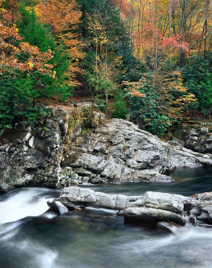 Rushing Water, Great Smoky Mountains National Park, Tennessee. Rushing Water, Great Smoky Mountains National Park, Tennessee