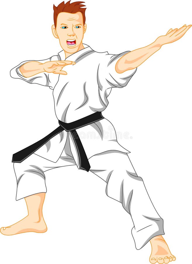 Illustration of master of karate (martial art). Illustration of master of karate (martial art)