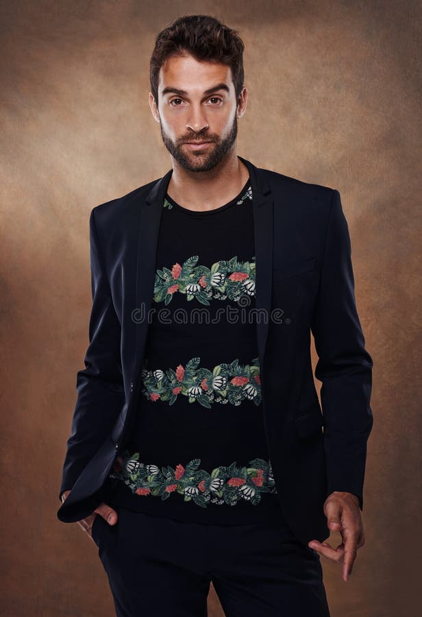 Meet the Modern Man. Studio Shot of a Stylishly Dressed Young Man ...