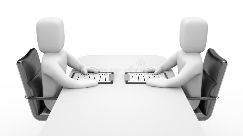 Meeting royalty free illustration