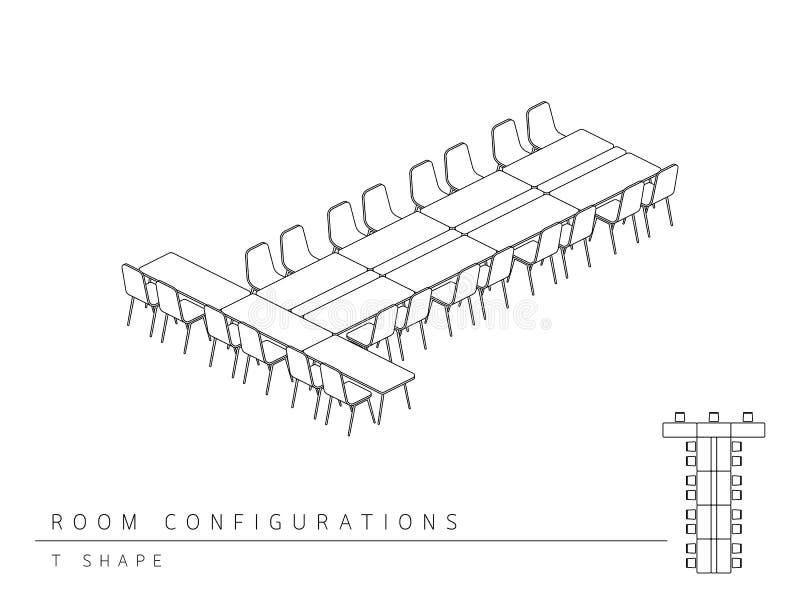 U Shape Meeting Room Setup Stock Illustrations 23 U Shape