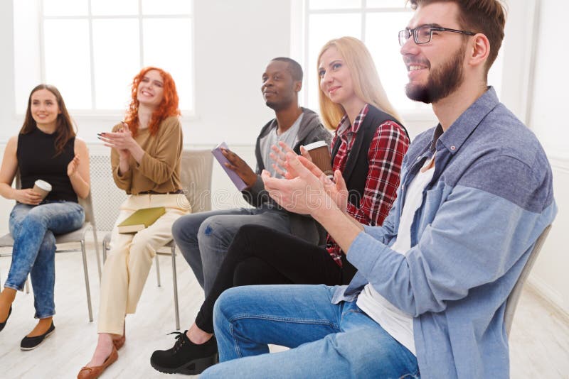 Meeting of support group, therapy session stock photos Meeting of support group, therapy session stock photos