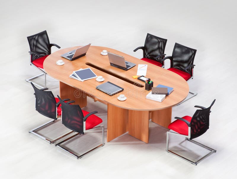 Meeting table stock photo. Image of chair, armchairs 77906238