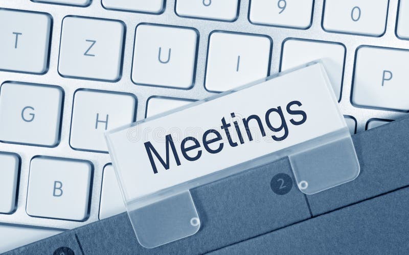 Meetings folder on computer