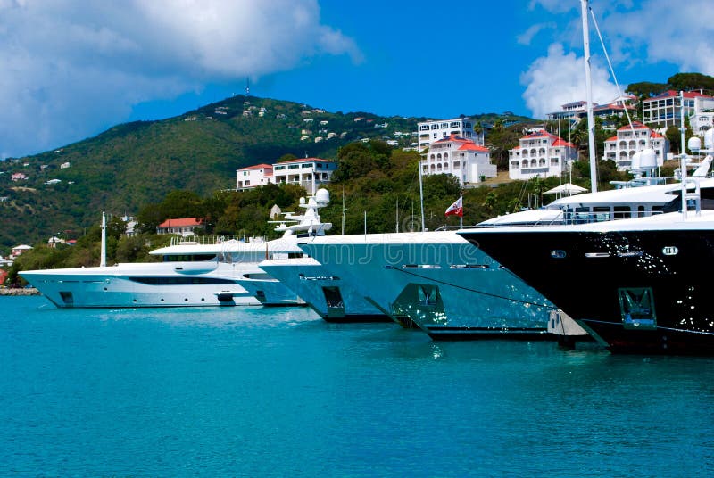 mega yachts in st thomas