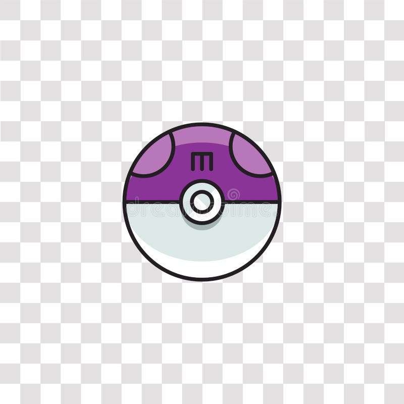 Megaballsymbol Megaball-Farbsymbol für Webseitendesign und mobile App-Entwicklung Einfaches Element von pokemon go stock abbildung