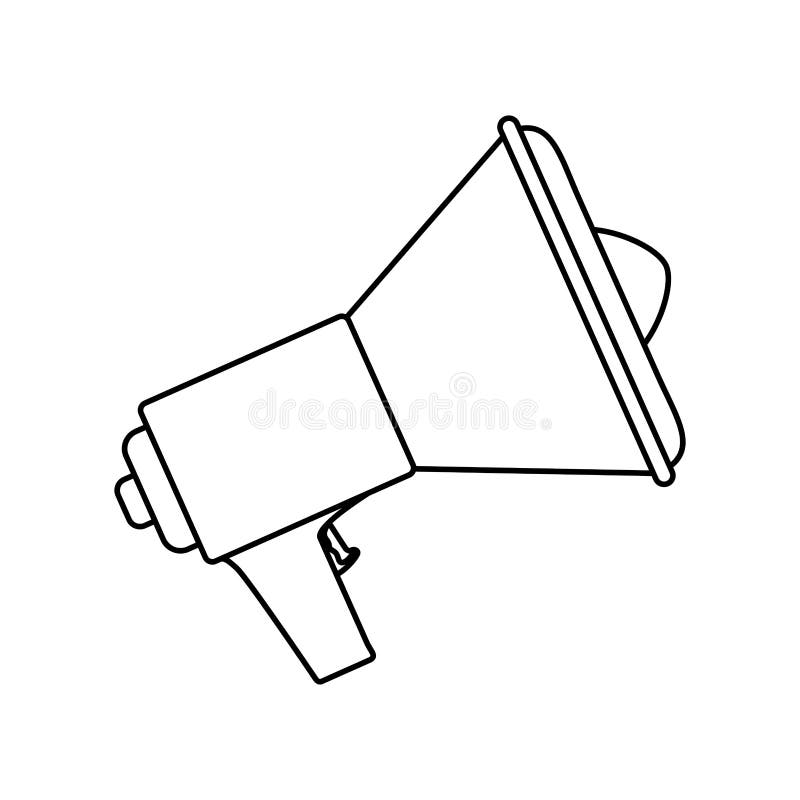 Megaphon Oder Megaphonsymbol Stock Abbildung Illustration von