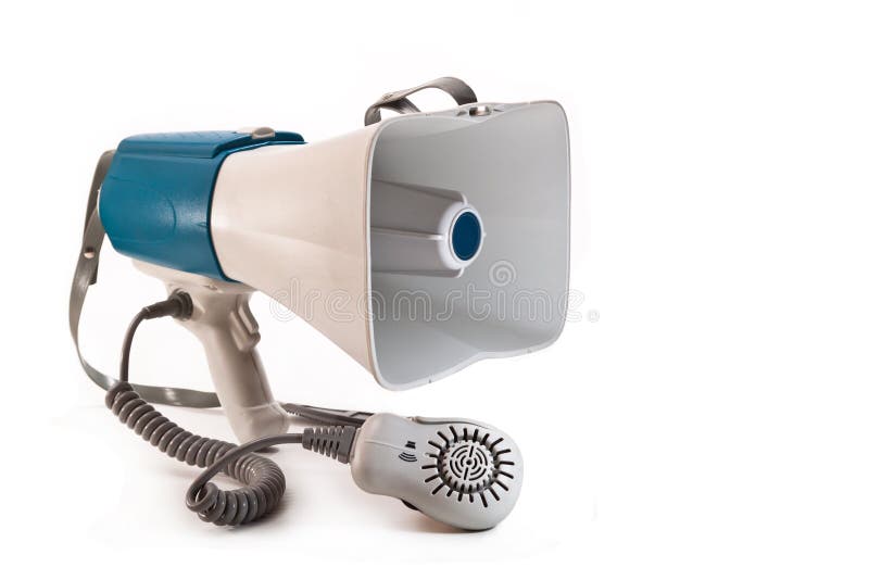 Megaphone stock photo. Image of equipment, copy, address 35647198
