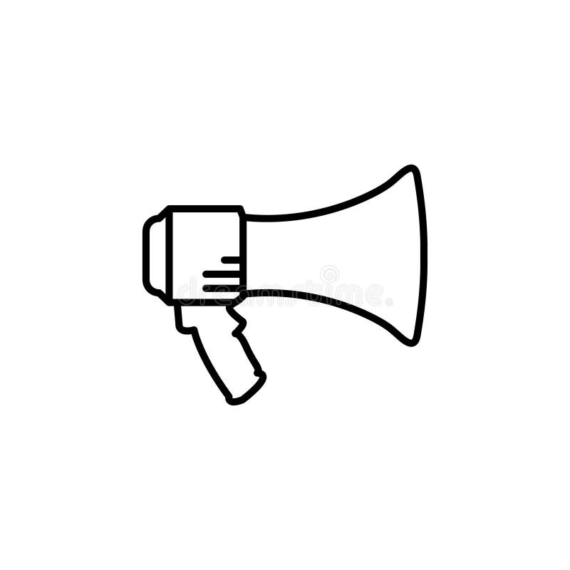 Megaphone Loud Speaker Icon Vector Illustration Stock Vector