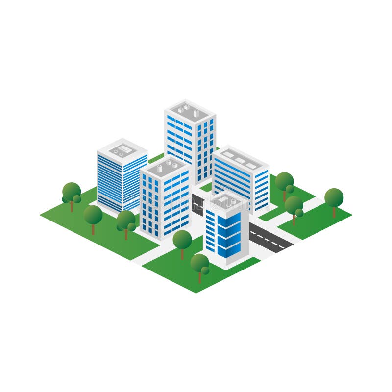 Megapolis 3d isometric trójwymiarowy widok miasto Kolekcja domy, drapacz chmur, budynki i supermarkety, budujący royalty ilustracja Megapolis 3d isometric trójwymiarowy widok miasto Kolekcja domy, drapacz chmur, budynki i supermarkety, budujący royalty ilustracja