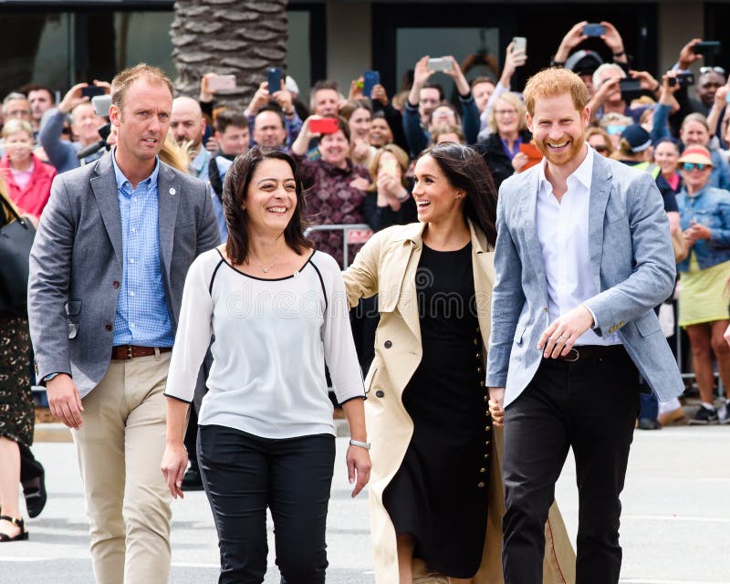 Melbourne, Australia 18th October 2018. The Duke and Duchess of Sussex, Prince Harry and Meghan enjoying their Australian tour. Melbourne, Australia 18th October 2018. The Duke and Duchess of Sussex, Prince Harry and Meghan enjoying their Australian tour