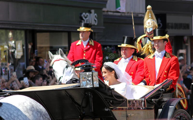 Meghan Markle & principe Harry, Windsor, Regno Unito - 19/5/2018: Principe Ha fotografia stock libera da diritti Meghan Markle & principe Harry, Windsor, Regno Unito - 19/5/2018: Principe Ha fotografia stock libera da diritti