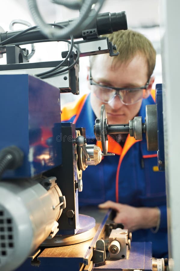 Mehanician engineer at work royalty free stock image