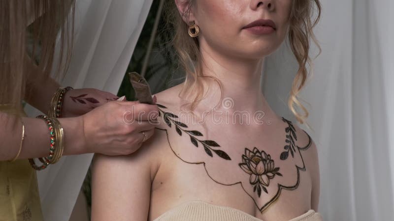 Female chest tattoo hires stock photography and images  Alamy