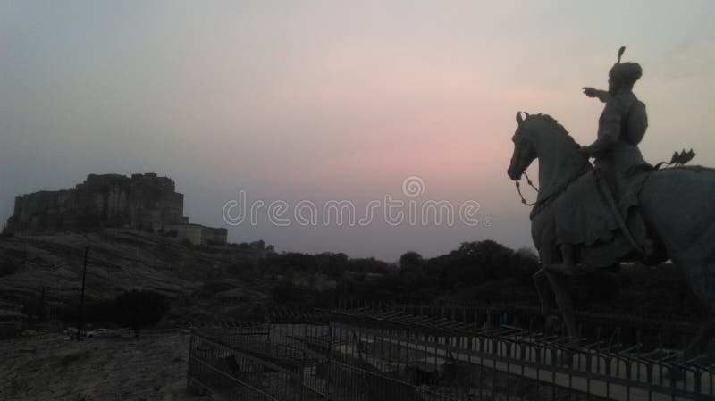 Mehrangarh fort Jodhpur, Rajasthan ind błękita miasto zdjęcie royalty free Mehrangarh fort Jodhpur, Rajasthan ind błękita miasto zdjęcie royalty free