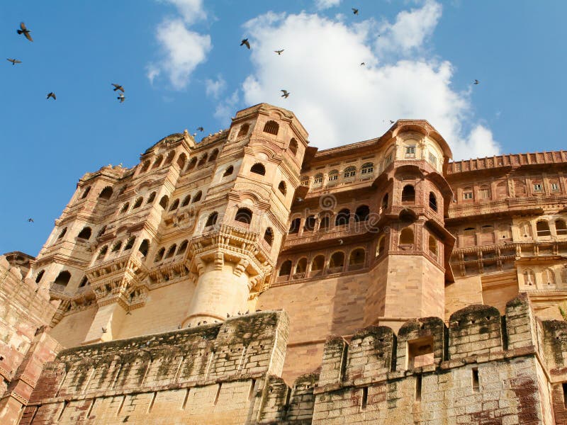 Mehrangarh oder Mehran Fort in Jodhpur, Rajasthan, Indien lizenzfreies stockfoto Mehrangarh oder Mehran Fort in Jodhpur, Rajasthan, Indien lizenzfreies stockfoto