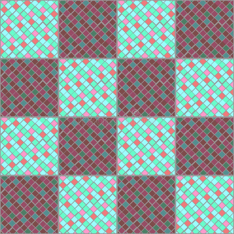 Mehrfarbenmosaikkeramikfliesen Nachahmung von Stückchen Glas lizenzfreie abbildung Mehrfarbenmosaikkeramikfliesen Nachahmung von Stückchen Glas lizenzfreie abbildung