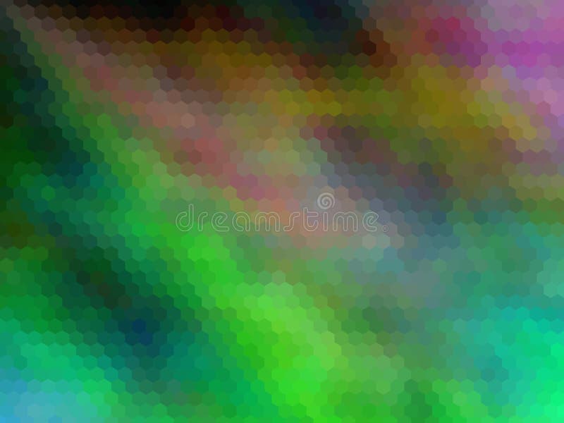 Mehrfarbensechseckig pixeled Hintergrund Helle Regenbogenfarben, modern lizenzfreie abbildung Mehrfarbensechseckig pixeled Hintergrund Helle Regenbogenfarben, modern lizenzfreie abbildung