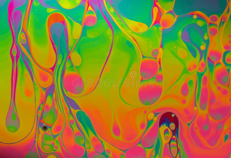 Mehrfarbiger psychedelischer Seifenblasezusammenfassungshintergrund lizenzfreie stockbilder Mehrfarbiger psychedelischer Seifenblasezusammenfassungshintergrund lizenzfreie stockbilder