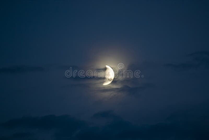 Meia lua fotografia de stock Meia lua fotografia de stock