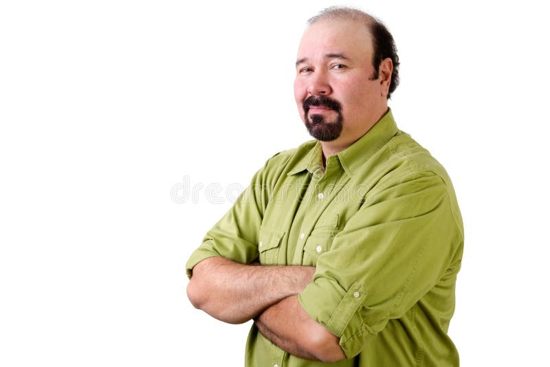 Meio seguro homem envelhecido que olha sobre o ombro fotos de stock Meio seguro homem envelhecido que olha sobre o ombro fotos de stock