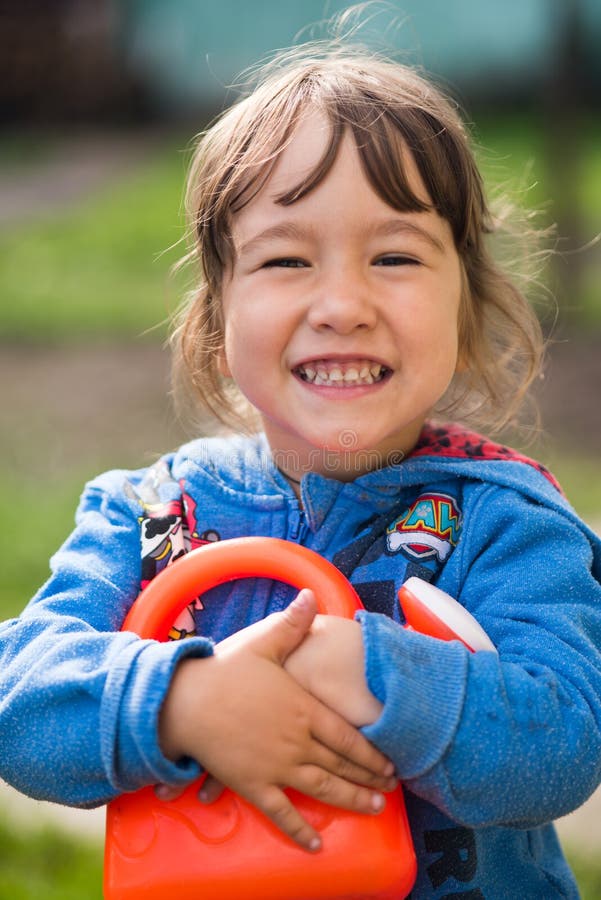 Meisje met een glimlach royalty-vrije stock afbeelding