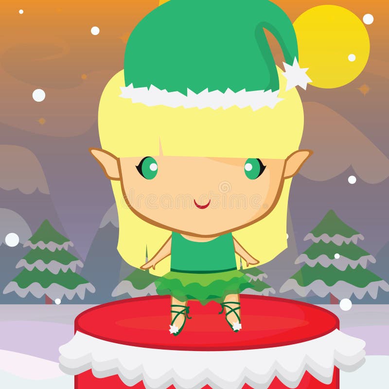 Meisjesdansen. vectorillustratie-decoratief ontwerp stock illustratie