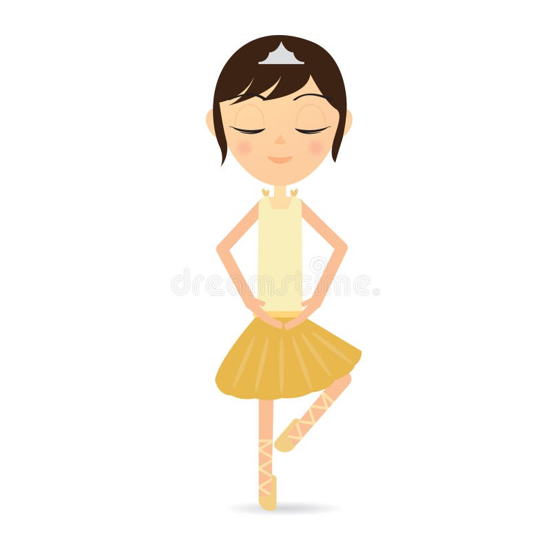 Meisjesdansen. vectorillustratie-decoratief ontwerp vector illustratie