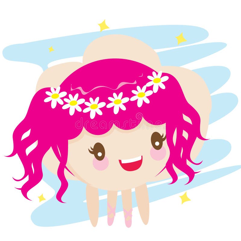 Meisjesdansen. vectorillustratie-decoratief ontwerp vector illustratie