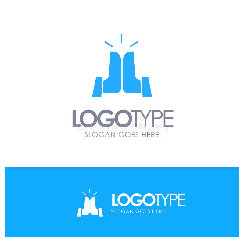 Mejor, cinco, amigos, alto logotipo sólido azul con el lugar para el tagline stock de ilustración Mejor, cinco, amigos, alto logotipo sólido azul con el lugar para el tagline stock de ilustración
