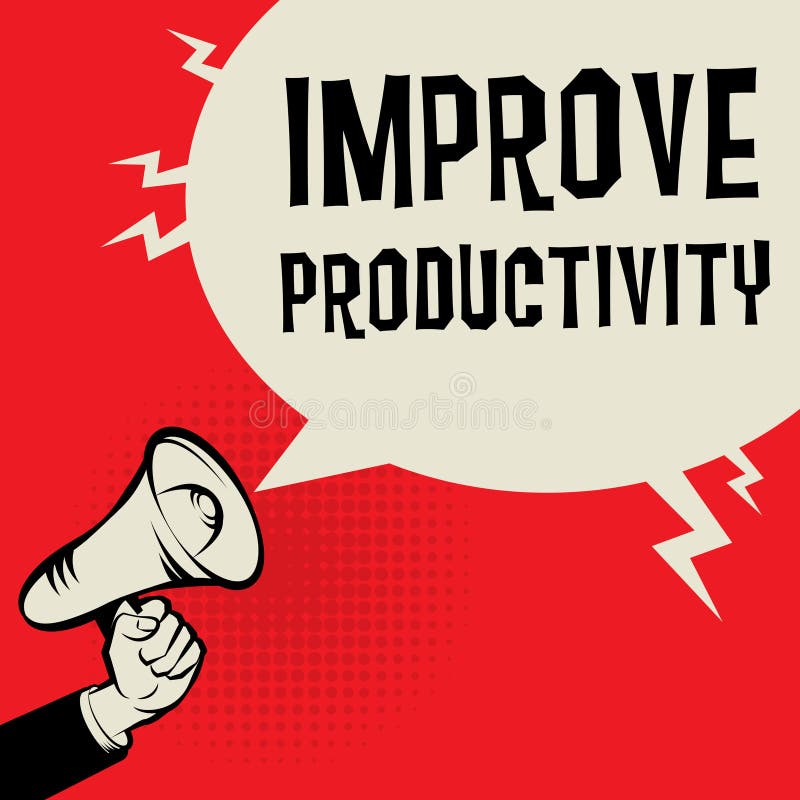 Mejore el concepto del negocio de la productividad stock de ilustración Mejore el concepto del negocio de la productividad stock de ilustración