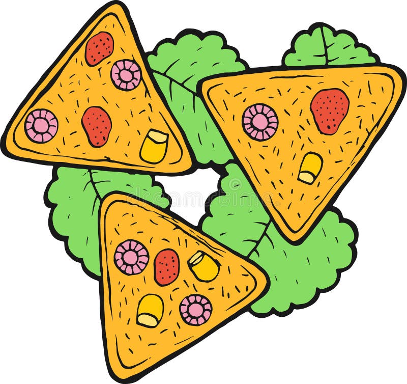 Meksykańscy karmowi nachos - kolorowy nakreślenie Atrament grafika Graficzna doodle kresk?wki sztuka r?wnie? zwr?ci? corel ilustr royalty ilustracja Meksykańscy karmowi nachos - kolorowy nakreślenie Atrament grafika Graficzna doodle kresk?wki sztuka r?wnie? zwr?ci? corel ilustr royalty ilustracja