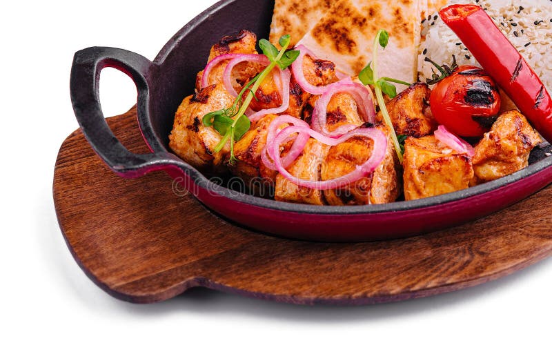 Meksykańska quesadilla z kebab wieprzowy zdjęcia royalty free