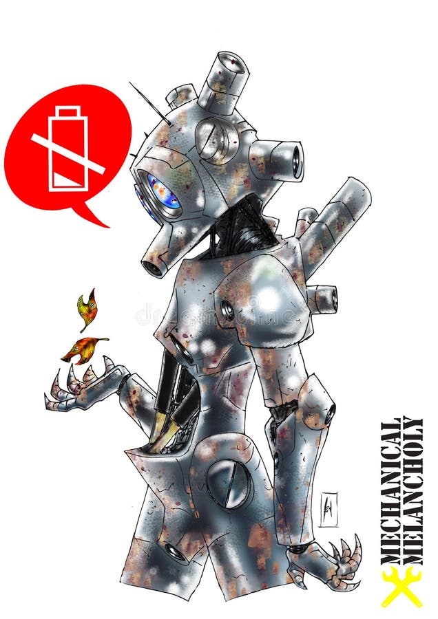Melancolía mecchanical de Android libre illustration Melancolía mecchanical de Android libre illustration