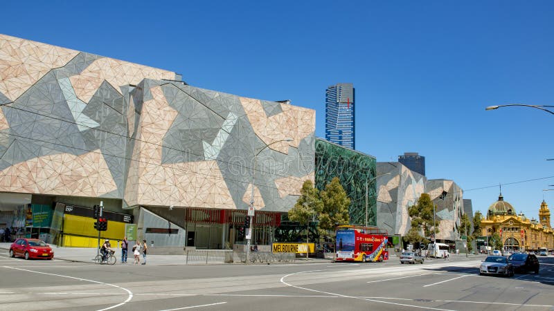 Melbourne Flinders ulica zdjęcie stock