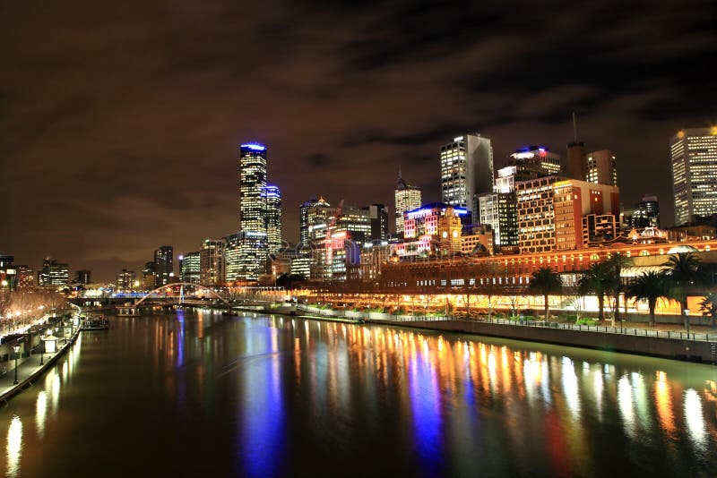 Melbourne skyline royalty free stock images