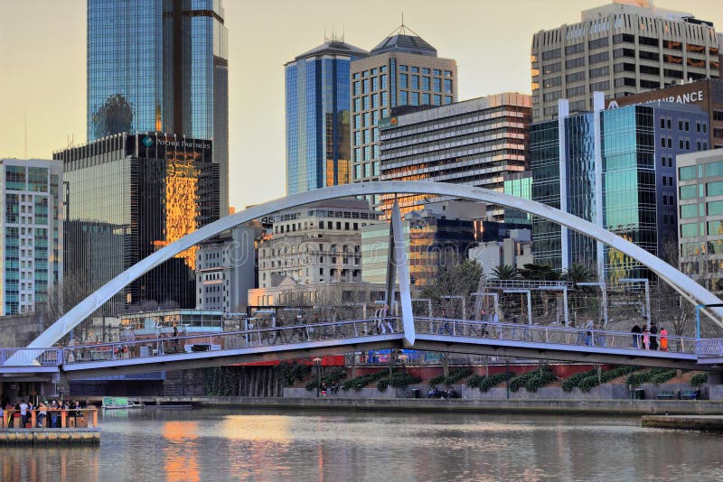 Melbourne Southbank HDR stock foto Melbourne Southbank HDR stock foto